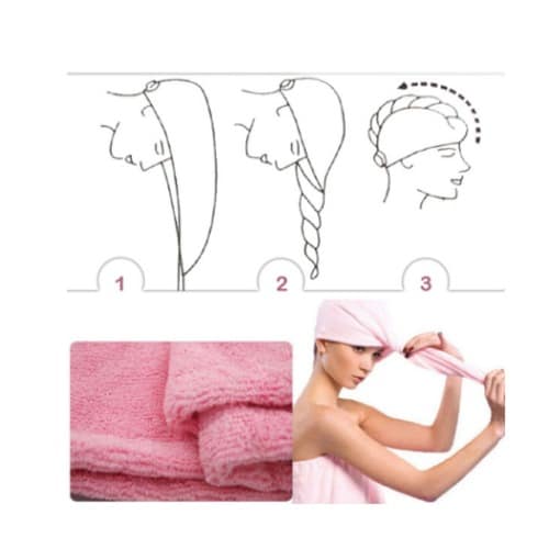 3pks of VitaNeed Magic Hair-drying Ponytail Holder Cap + 1000W Hair Dryer