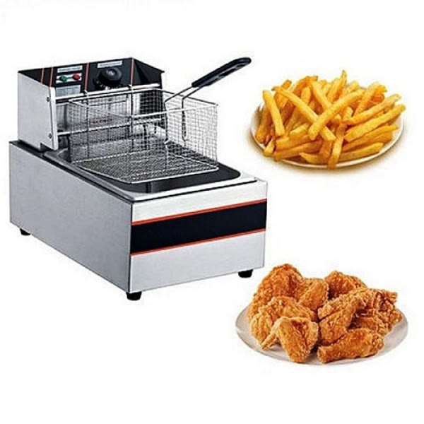 Electric Stainless Steel Industrial Deep Fryer - 5.5L