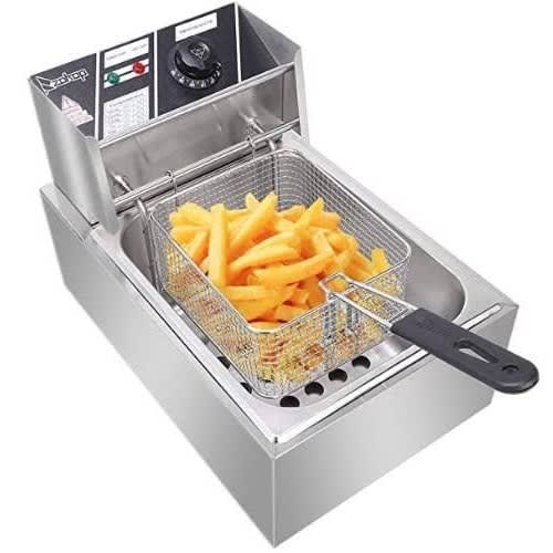 Electric Stainless Steel Industrial Deep Fryer - 5.5L