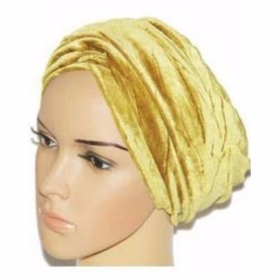 Velvet Turban - Gold