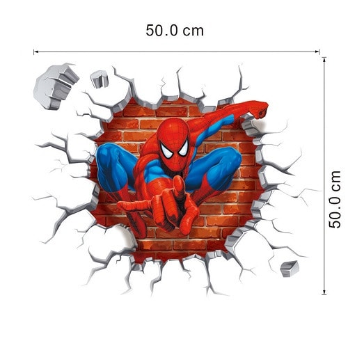 3d Spiderman Kids Room Decor Wall Sticker