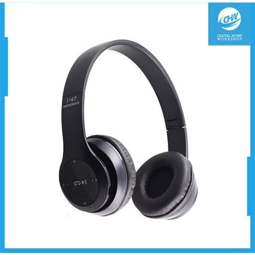 P47 Bluetooth Wireless Earphone For Samsung/ iPhone /Xiaomi /Huawei - Black