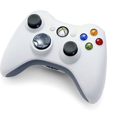 Xbox 360 Wireless Pad - White + Free Duracell Batteries