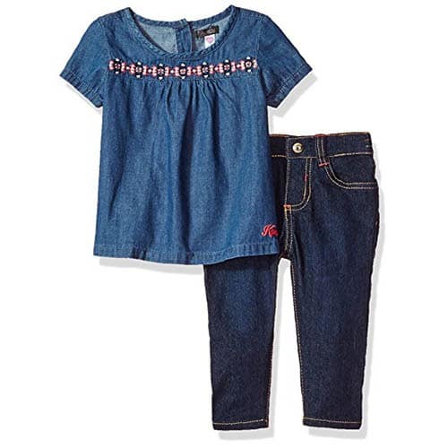 Baby Girls' Fashion Top And Pant Set, Blue