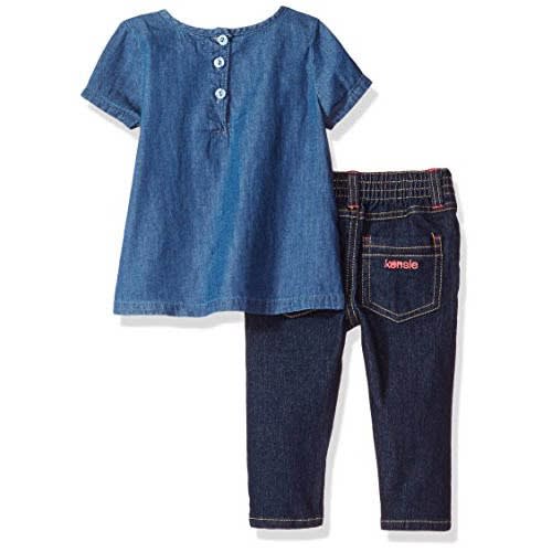 Baby Girls' Fashion Top And Pant Set, Blue