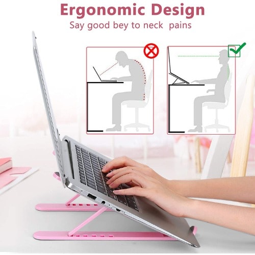 P1 Adjustable Portable Laptop Stand - Pink