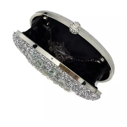 Ladies Clutch Purse - Silver