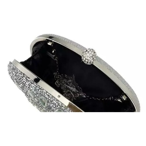 Ladies Clutch Purse - Silver