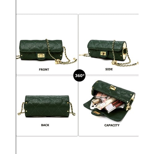 Camo Leather Sausage Design Purse
