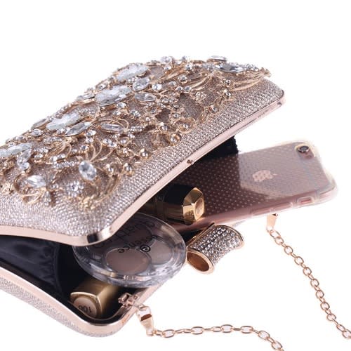Bridal Clutch Purse -Gold