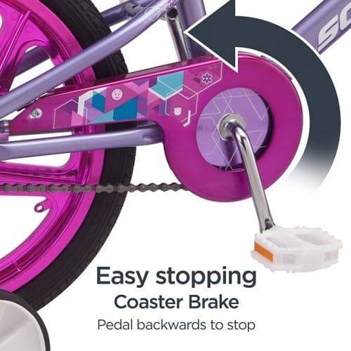 18" Shine Girl's Bike - Purple