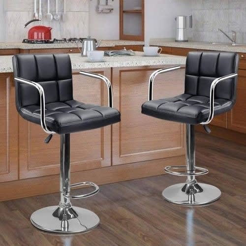 High Class Swivel Adjustable Bar Stool(2 Pcs)