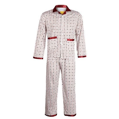 Unisex Pyjamas Set- Red And White