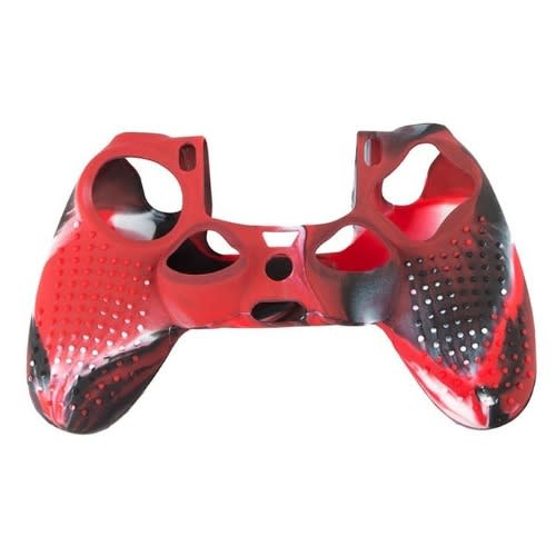 Anti-slip Silicone Cover Skin Case For Ps4 Pad Controller - Red