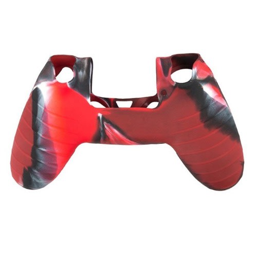 Anti-slip Silicone Cover Skin Case For Ps4 Pad Controller - Red