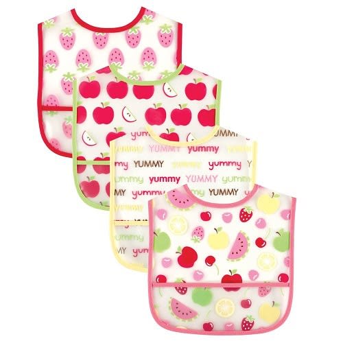 4 Piece Easy Clean Baby Bibs
