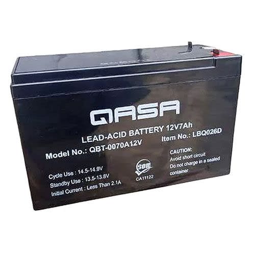 Qasa Rechargeable Ups & Fan Replacement Battery 12v 7ah