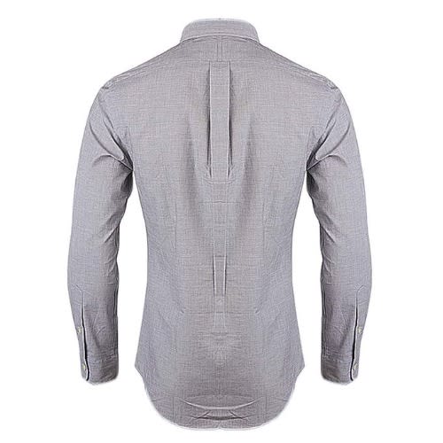 Men's Slim-fit Cotton-stretch Shirt - Grey
