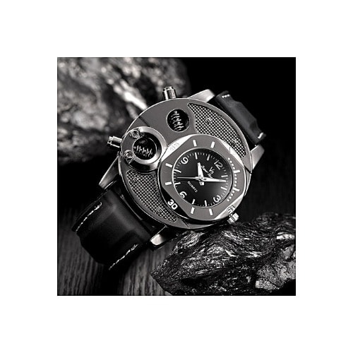 Casual Sport Men Quartz Watch-black