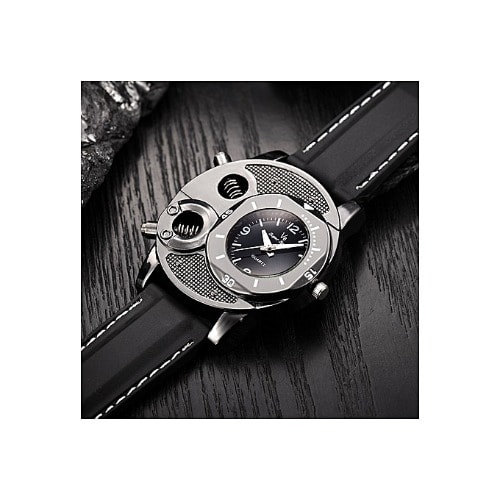 Casual Sport Men Quartz Watch-black