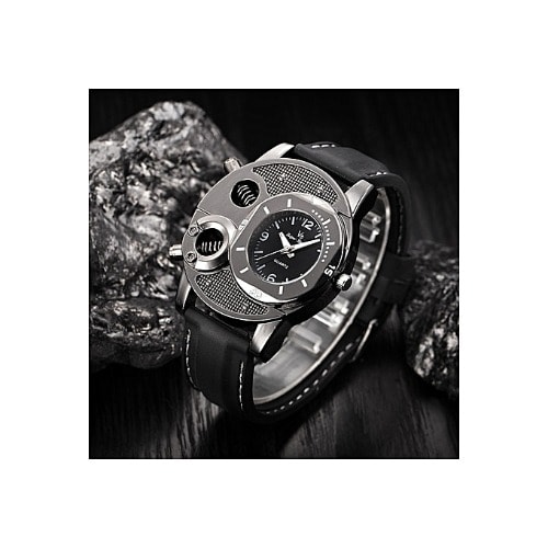 Casual Sport Men Quartz Watch-black