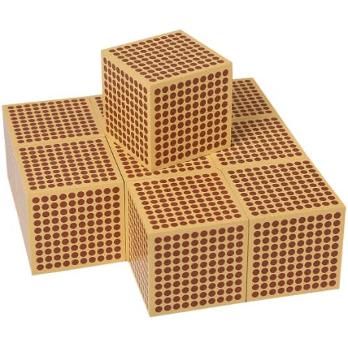 9 Wooden 1000 Cubes
