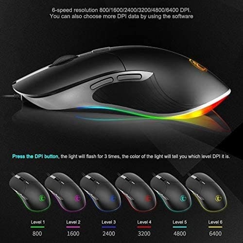 Wired Gaming Mouse - Office Home Usb Optical Rgb