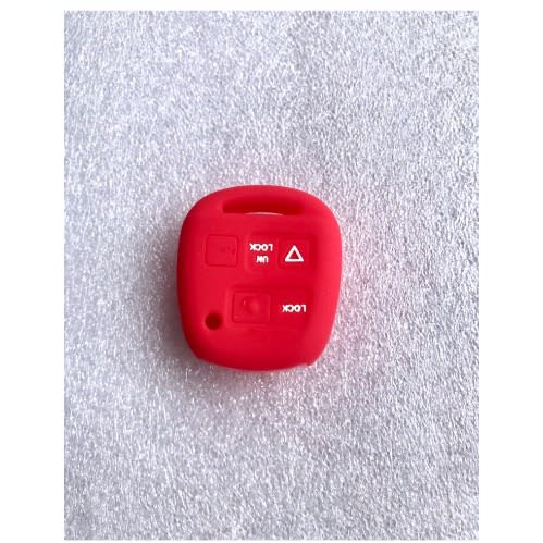 Red Color Lexus Silicone Car Remote Shell Case Cover+ Key Holder