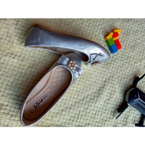 Girl's Flat Shoe - Silver