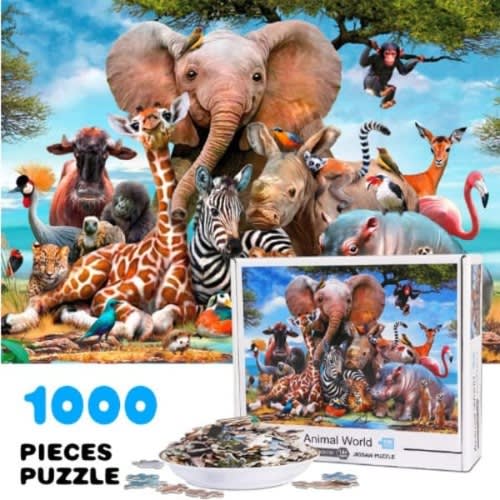 1000pcs Animal World Jigsaw Puzzle