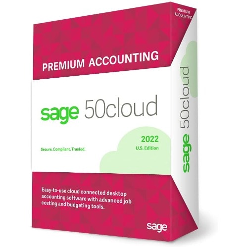 Sage 50 Premium Accounting Software 2022 Activation License Key- 1 User