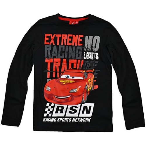 Cars Mcqueen Long Sleeve Tee Black