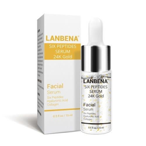 Lanbena Six Peptides  Gold  Facial Serum - 15ml