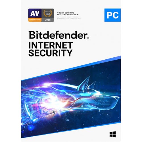 Bitdefender Internet Security - 3pc's - 1 Year