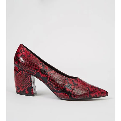 Animal Print Pointed Mid Heels