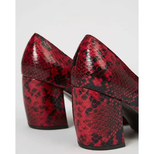Animal Print Pointed Mid Heels