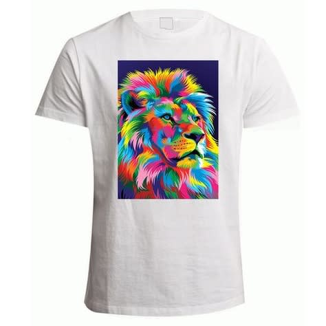 Chrysolite Designs Lion King Painting Premium Class T-shirt - White