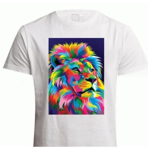 Chrysolite Designs Lion King Painting Premium Class T-shirt - White
