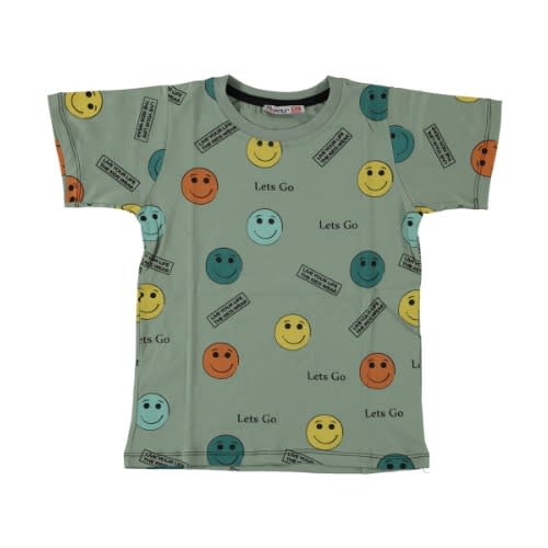 Let's Go Boys T-shirt - Water Green
