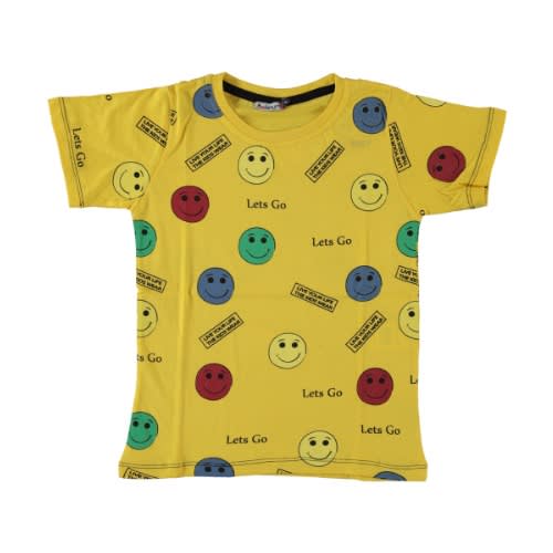 Let's Go Boys T-shirt - Yellow