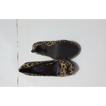 Animal Print Peep Toe Shoes