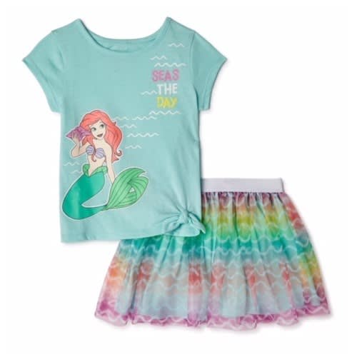 Ariel Toddler Girls Top & Tutu Skirt Set