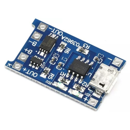 5V 1A Lithium Battery Charger Module With Protection - 18650