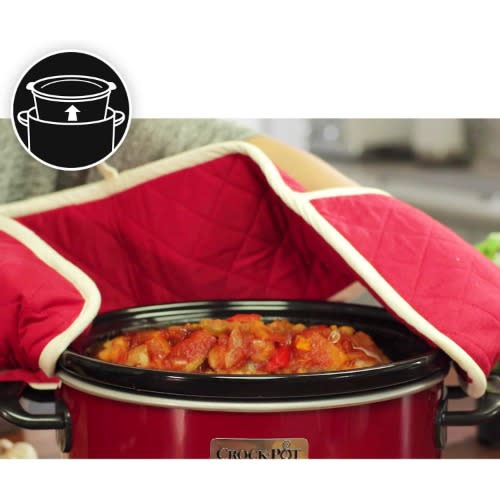 Crock Pot Slow Cooker, Removable Easy-clean Ceramic Bowl, 3.5 Litre