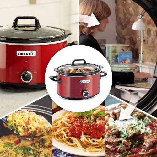 Crock Pot Slow Cooker, Removable Easy-clean Ceramic Bowl, 3.5 Litre