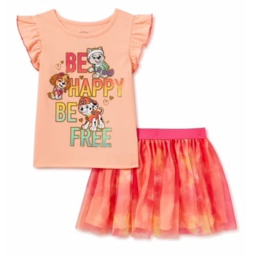 Paw Patrol Toddler Girls T-shirt & Tutu Skirt Set