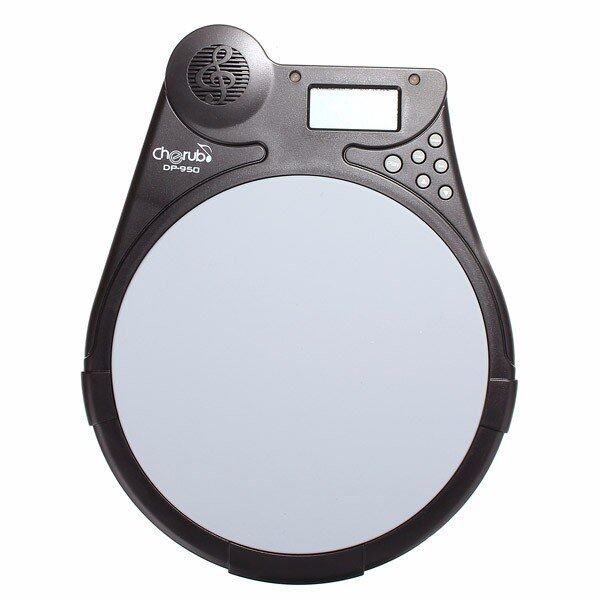 Cherub DP-950 Multifunctional Digital Electric Drum Pad Training Practice Pad Grey Gray
