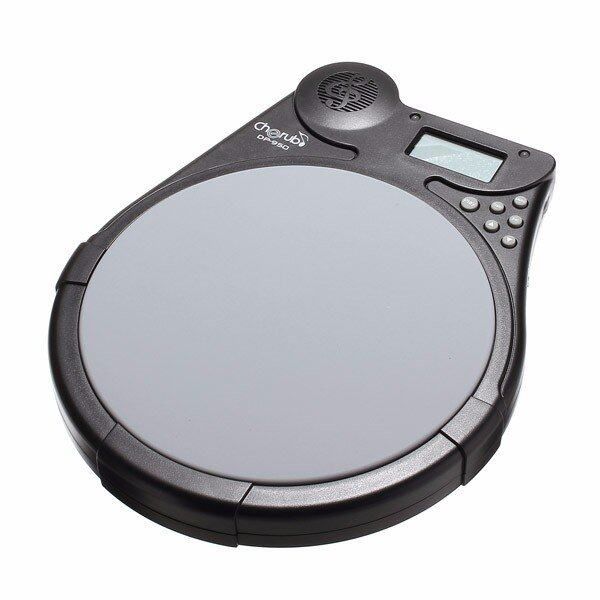 Cherub DP-950 Multifunctional Digital Electric Drum Pad Training Practice Pad Grey Gray