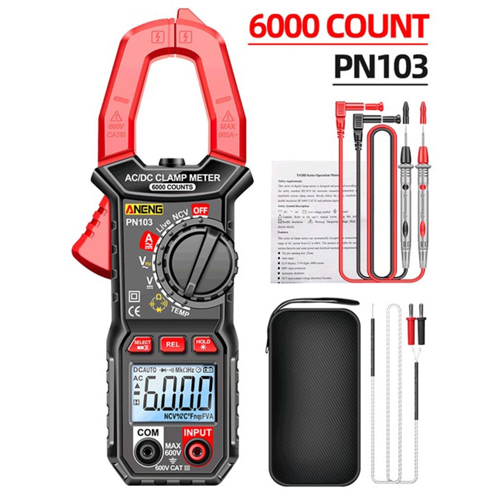 ANENG PN103 Digital Clamp Meter AC/DC Current Professional