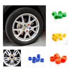 Car Wheel Nut Cover 20pcs Red